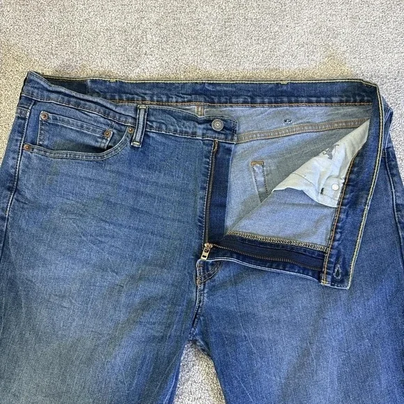 Levi's Blue Denim Jeans Relaxed Fit 42x30 Men's - Picture 3 of 7